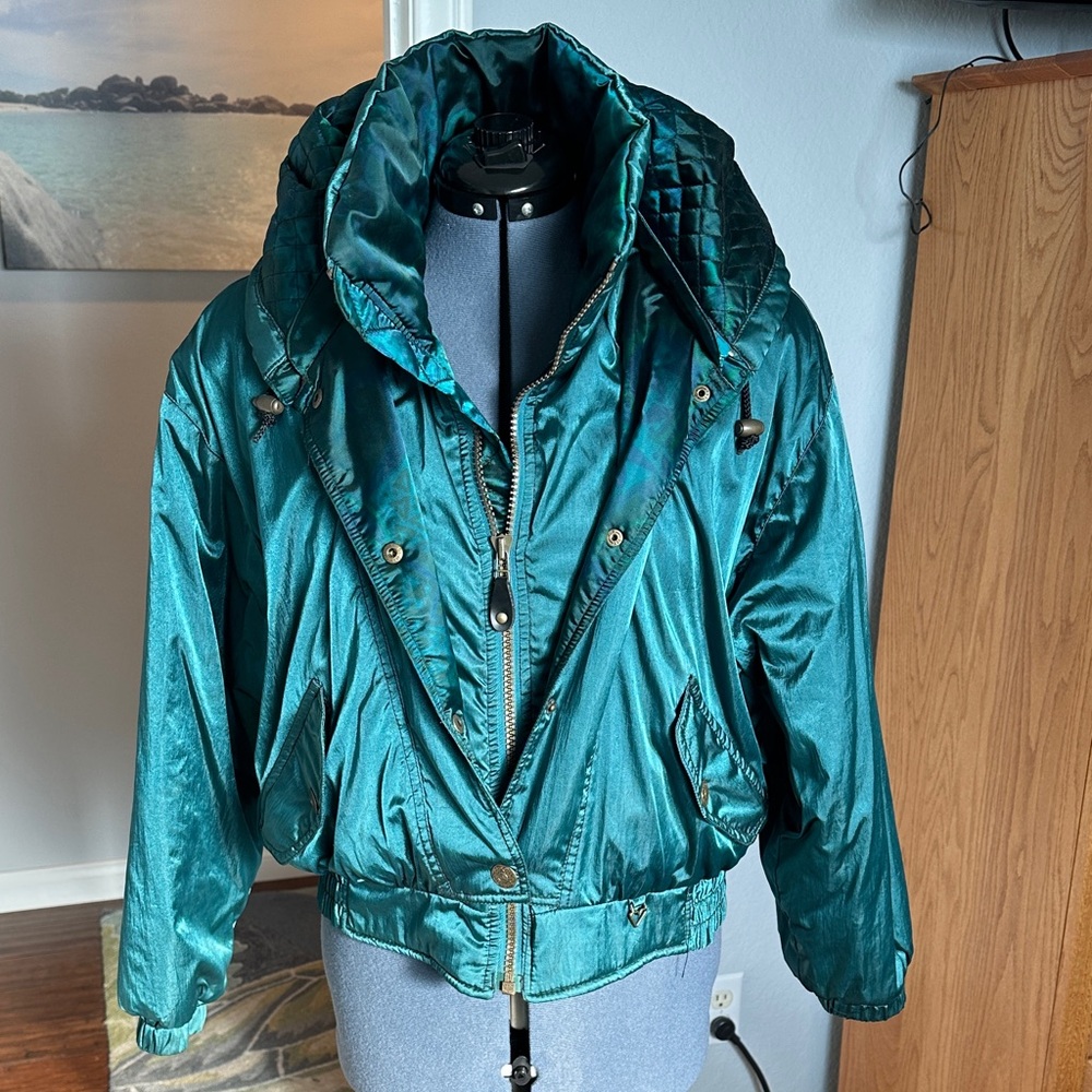 Obermeyer Iridescent Blue-Green Jacket